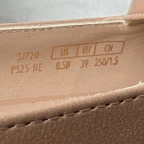 Stuart Weitzman Eden Strap Shoes Ballerina Flats Tan Black Women Size 39 US8.5 - Picture 9 of 13